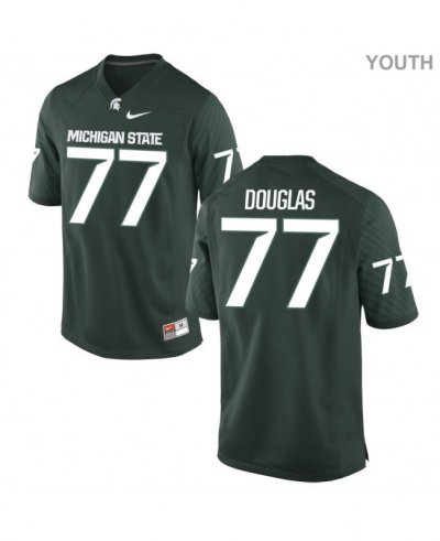 Youth Dimitri Douglas Michigan State Spartans #77 Nike NCAA Green Authentic College Stitched Football Jersey IY50B33PS